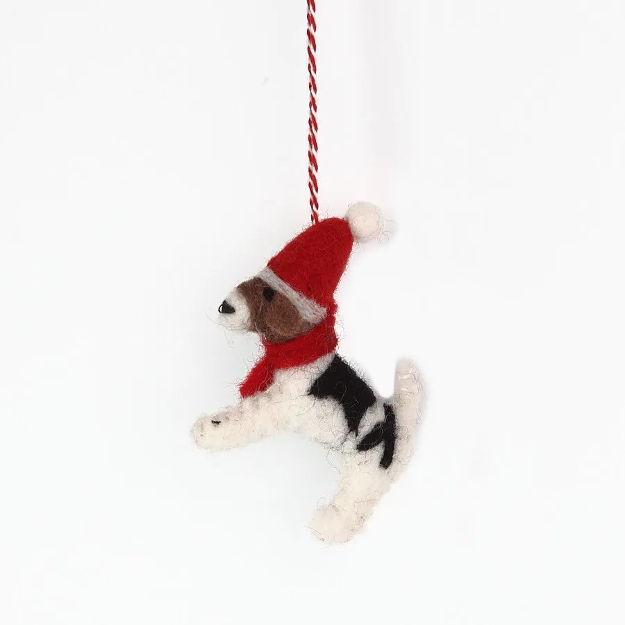 Amica Felt Christmas Terrier Decoration