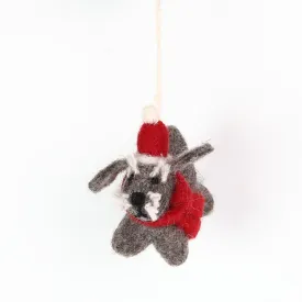 Amica Felt Mini Christmas Schnauzer Decoration