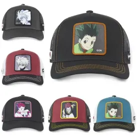 Anime Hunter  Hunter Trucker Mesh Hat - Featuring Killua Gon and Hisoka