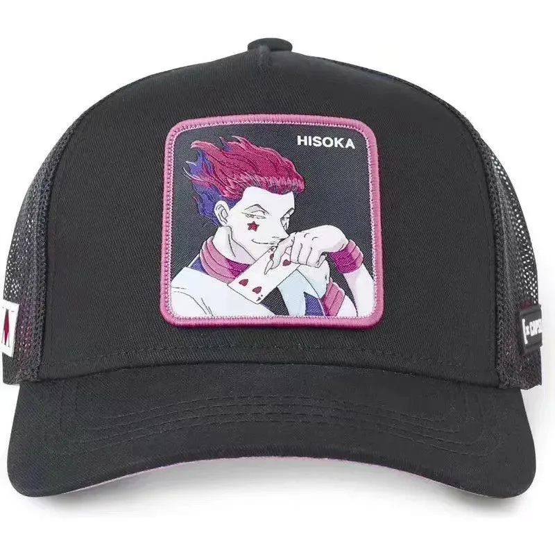 Anime Hunter  Hunter Trucker Mesh Hat - Featuring Killua Gon and Hisoka