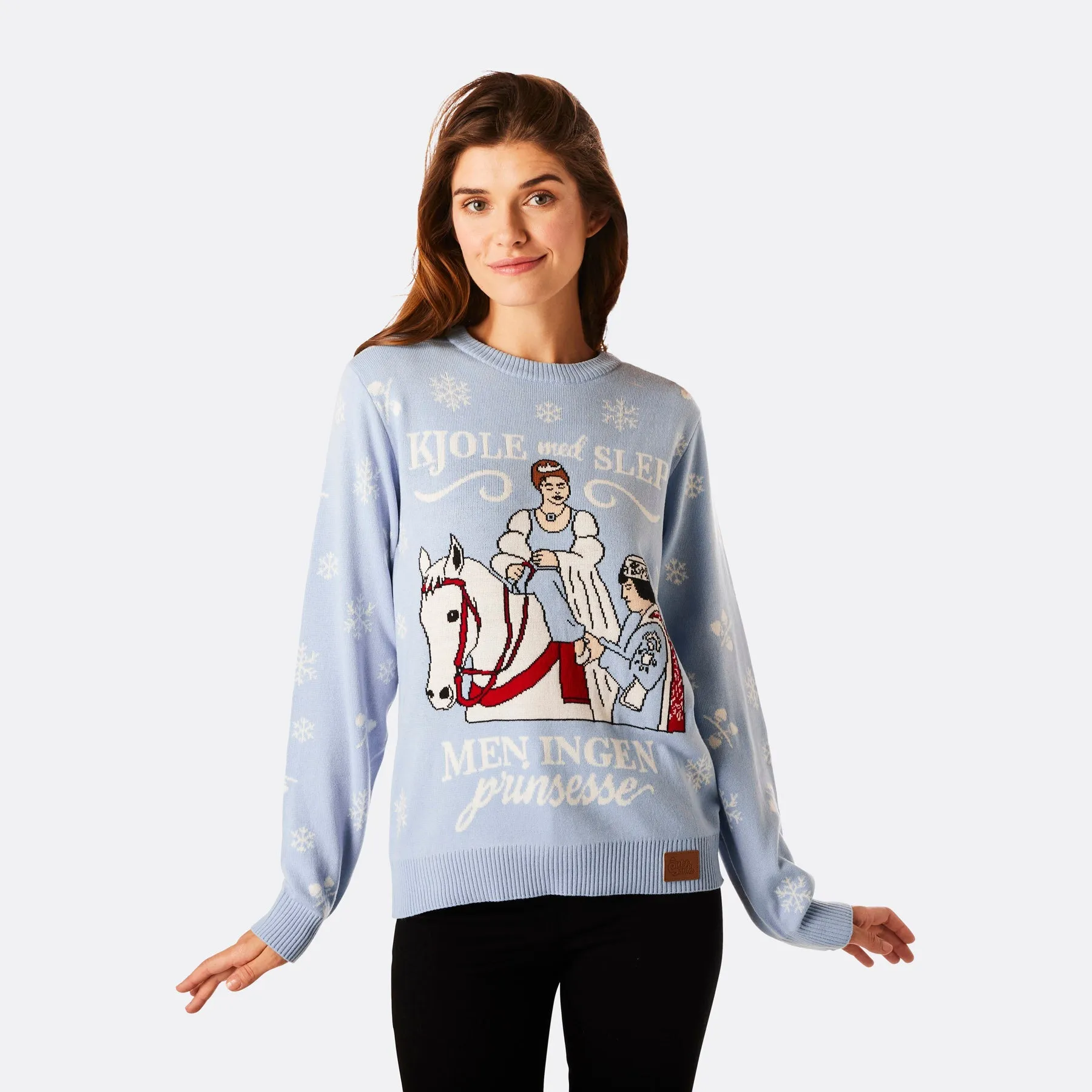 Enchanting Christmas Sweater for Women - Cinderella-Themed Design