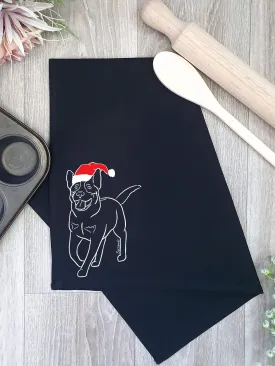 Australian Cattle Dog Christmas Edition Tea Towel