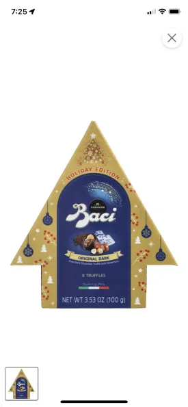 Baci Perugina Original Dark 8-pc, Christmas Tree, 3.53 oz | 100g