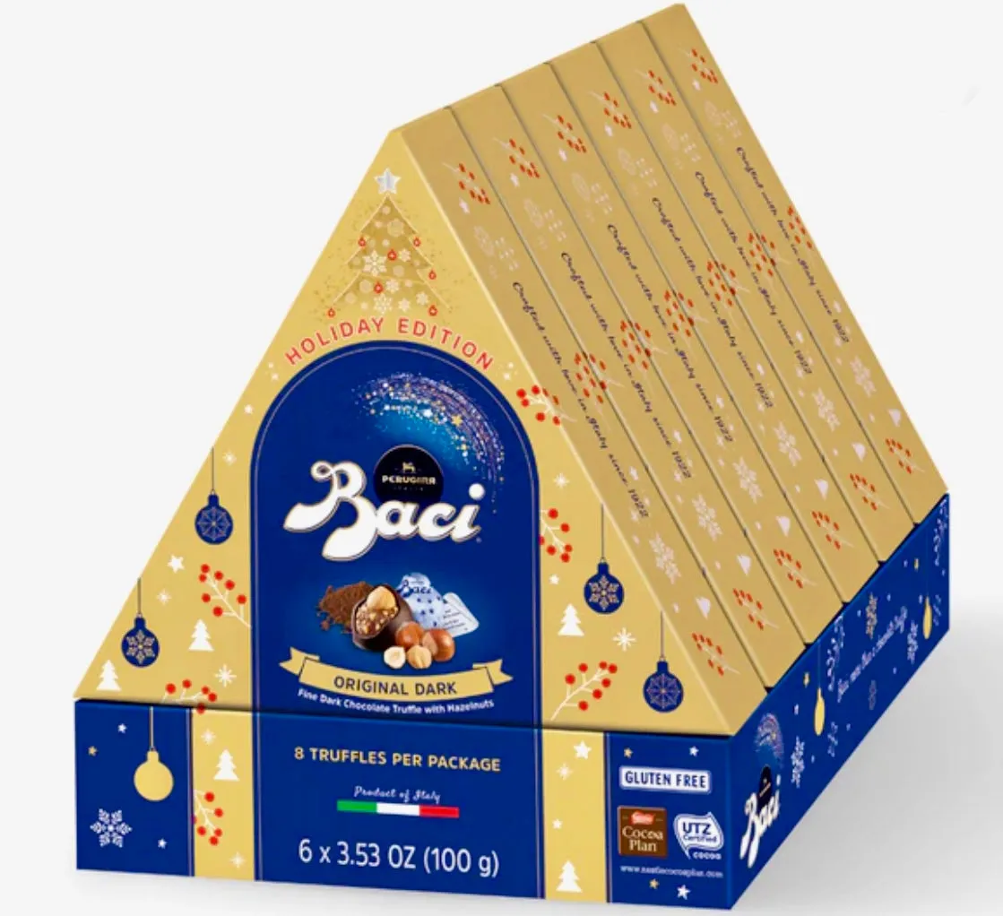 Baci Perugina Original Dark 8-pc, Christmas Tree, 3.53 oz | 100g