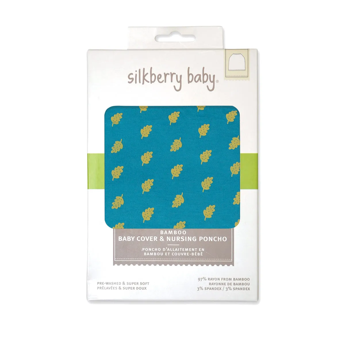 Bamboo Baby Cover & Nursing Poncho (Dotty Leaf Print)