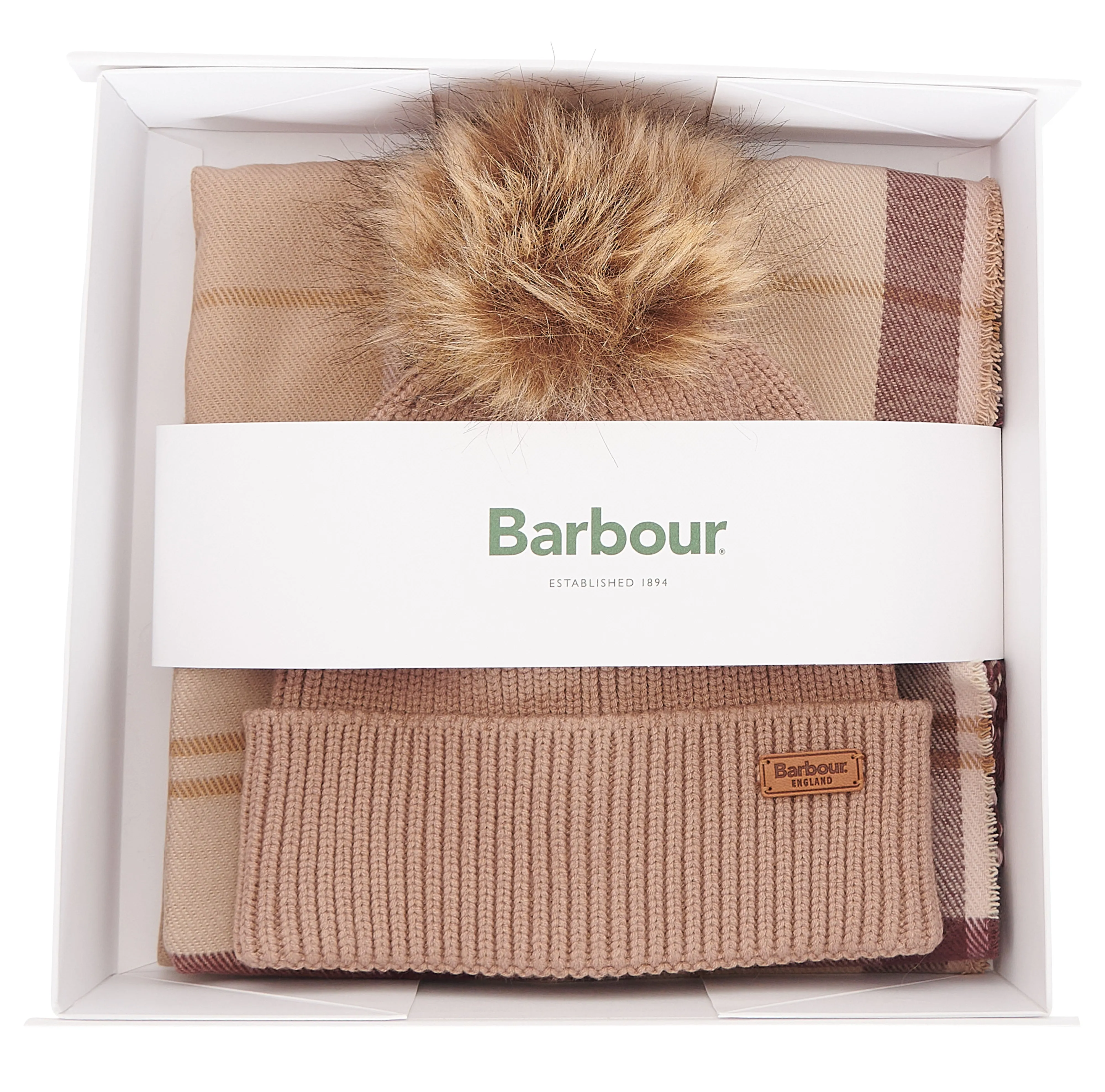 Barbour Dover Beanie and Scarf Gift Set