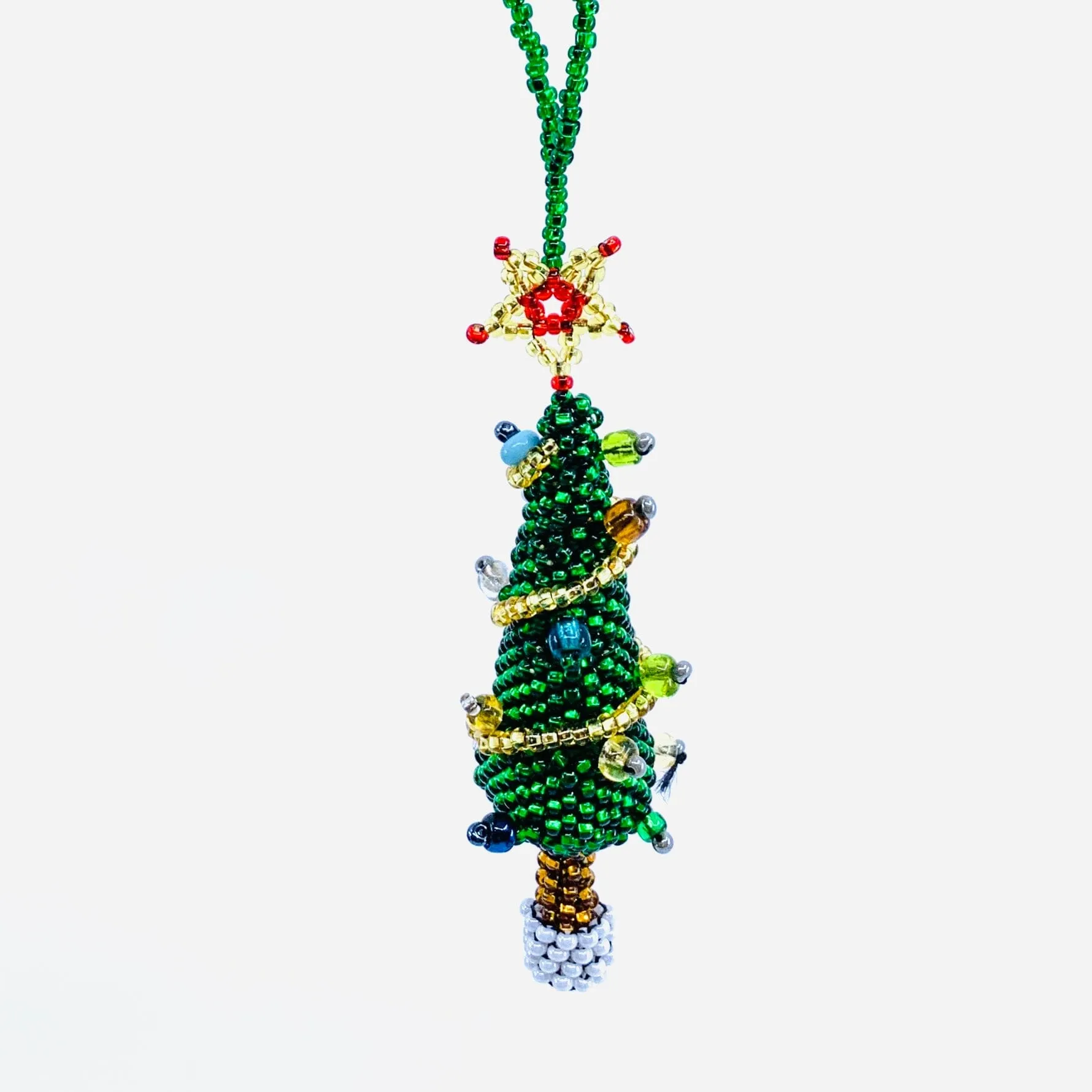 Beaded Christmas Ornament 5, Christmas Tree