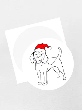 Beagle Christmas Edition Sticker