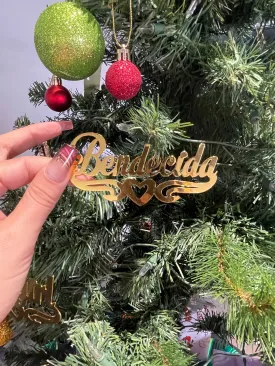 Bendecida Ornaments - Gold