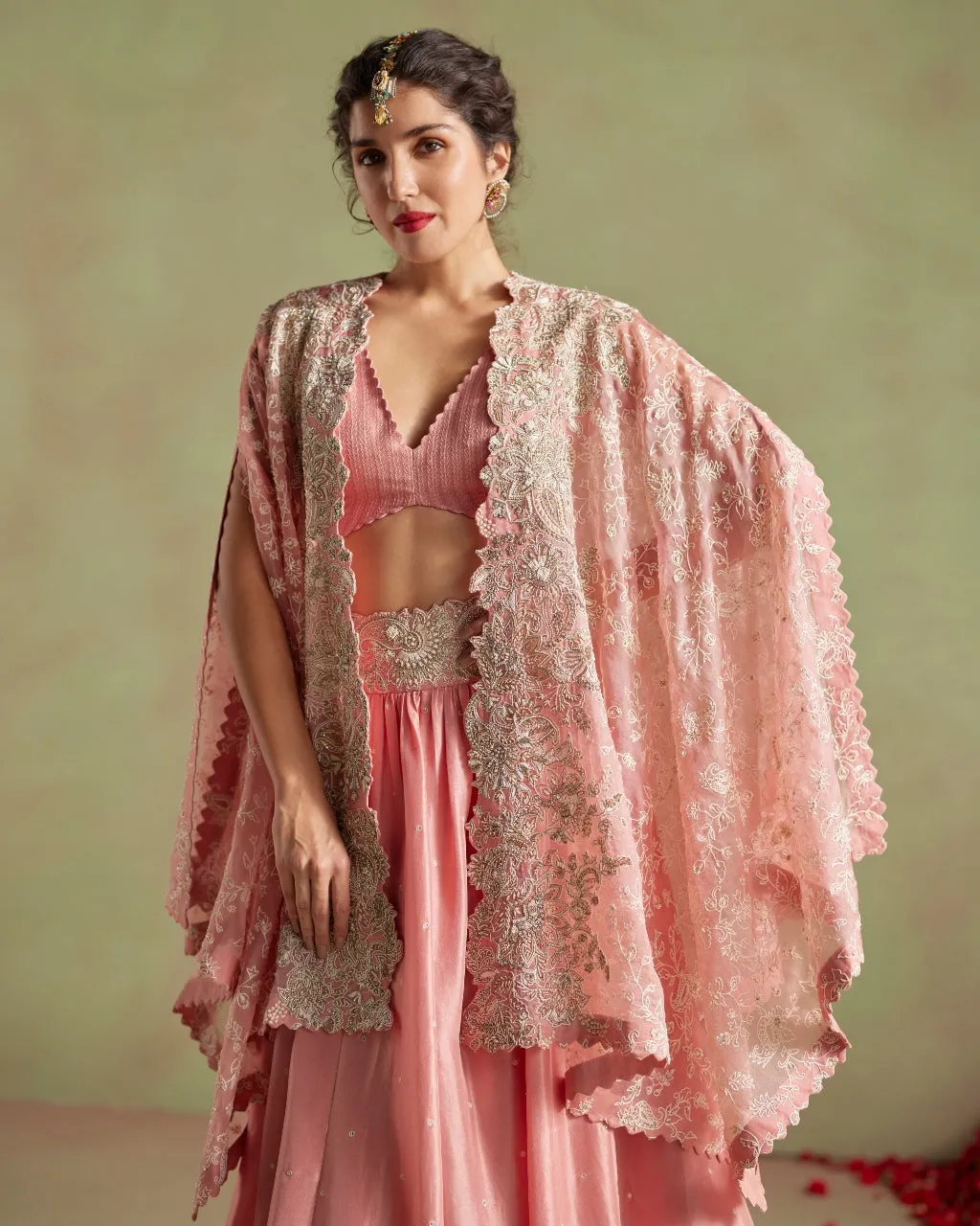 Cotton Bhuvi Cape Set with Elegant Design - Optimal Title