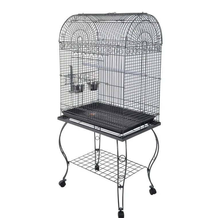 Black Bird Cage On Stand