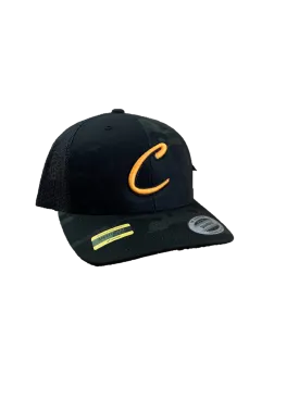 Black Camo "C" Mesh Back Hat