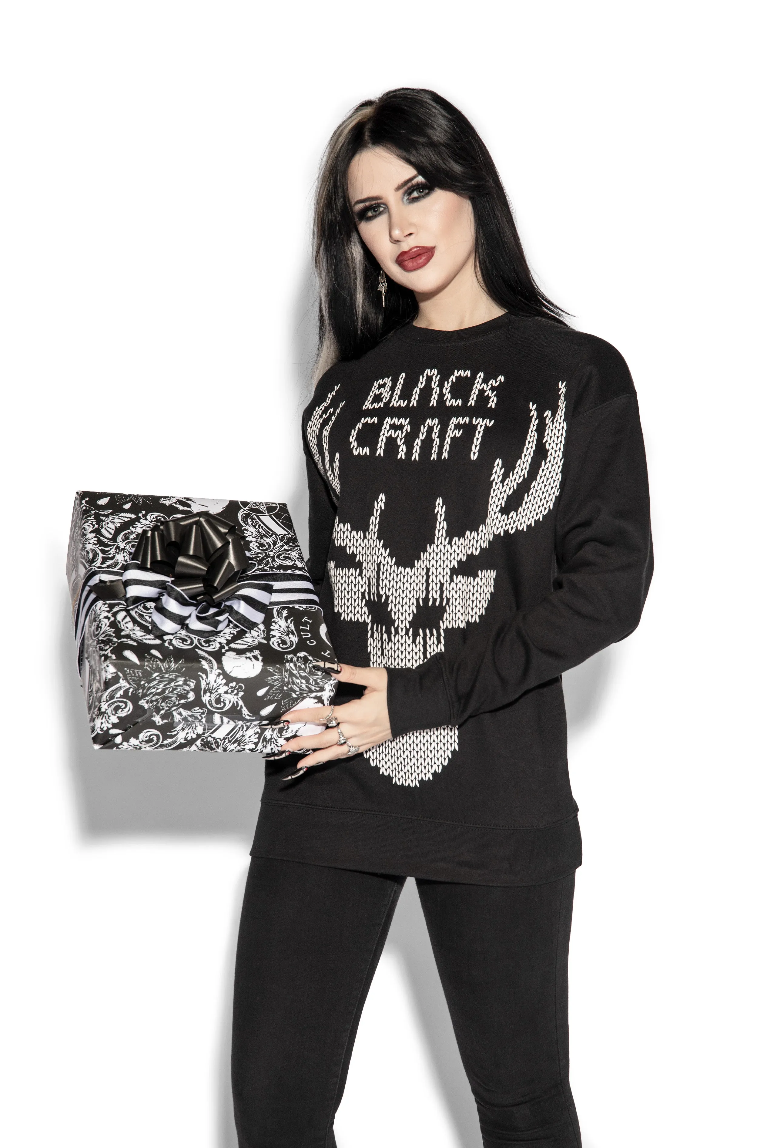 Black Metal Rudolph- Crewneck