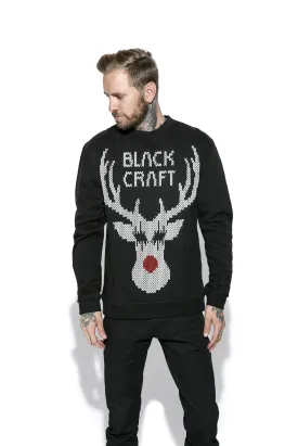 Black Metal Rudolph- Crewneck