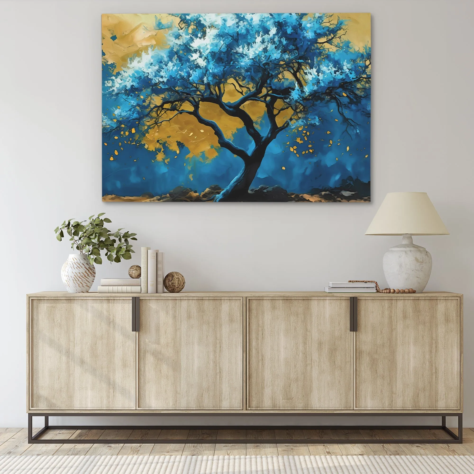 Blue Gold Tree