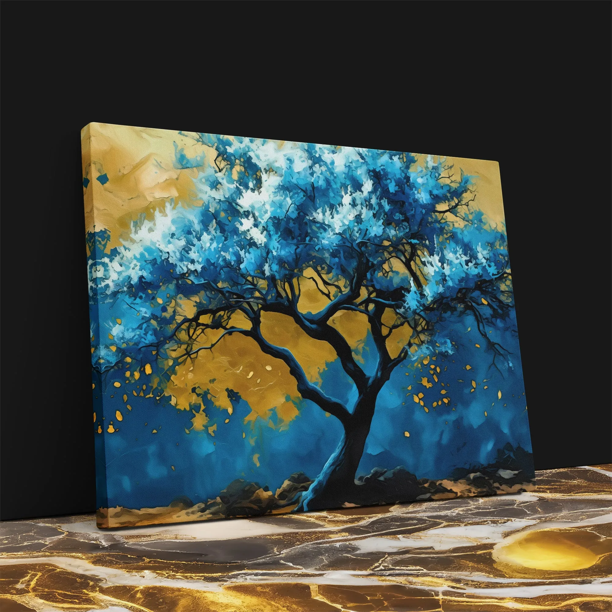 Blue Gold Tree