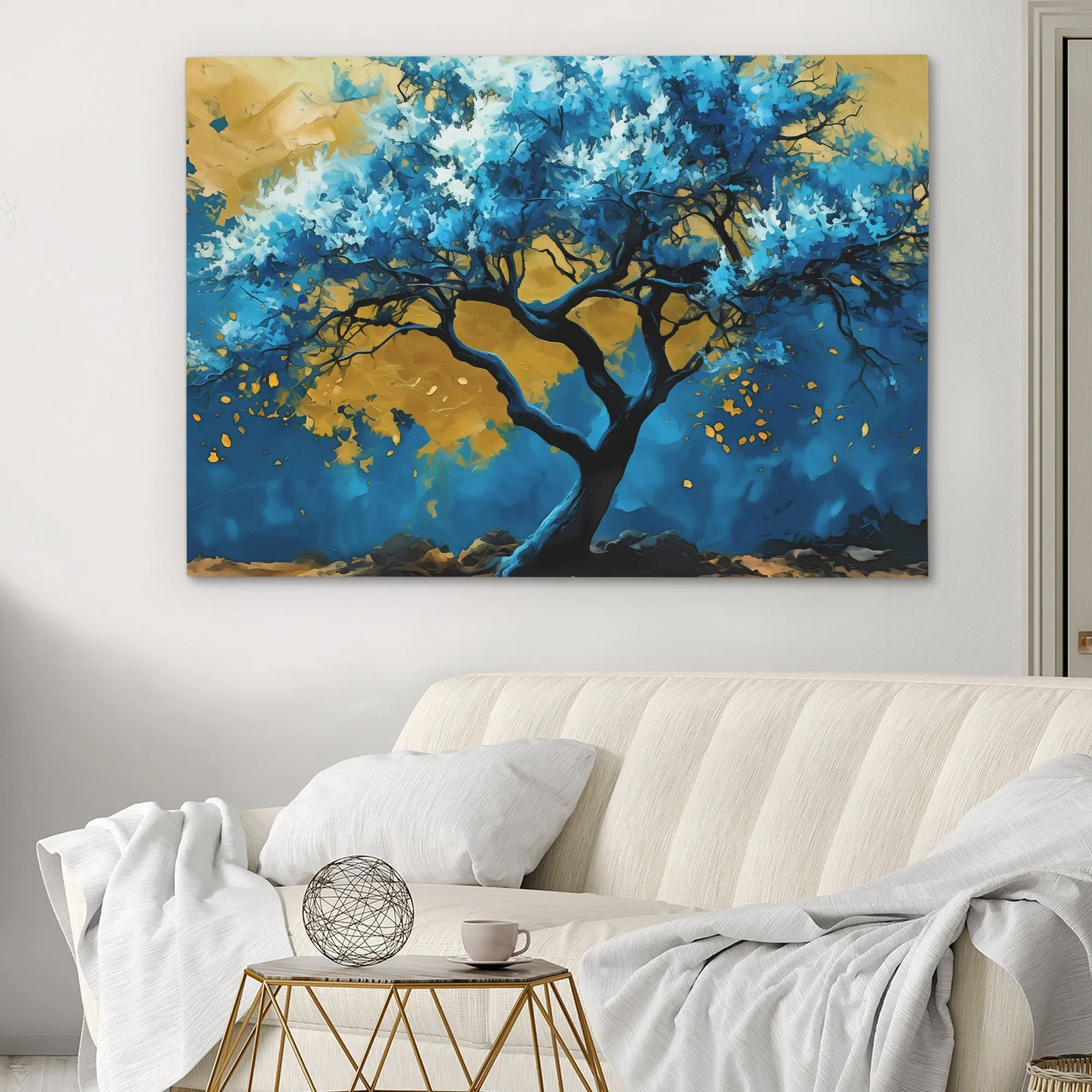 Blue Gold Tree