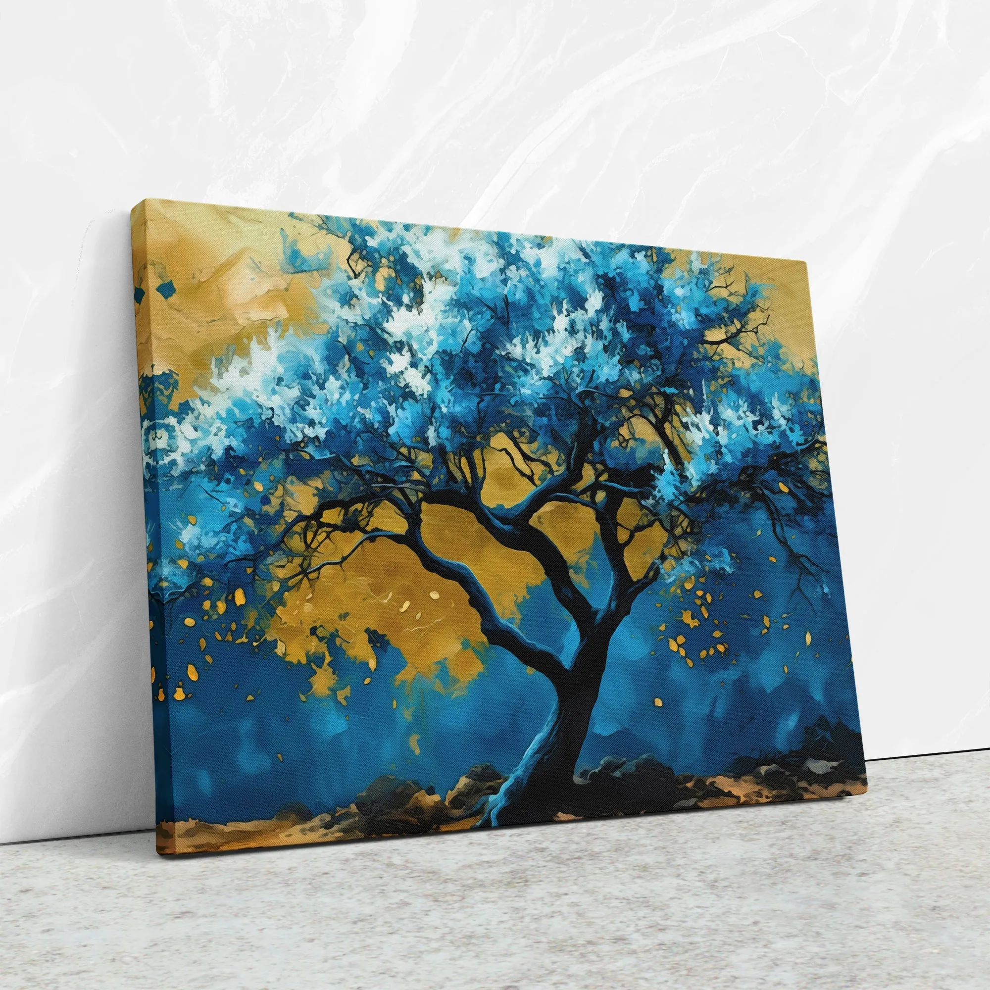 Blue Gold Tree