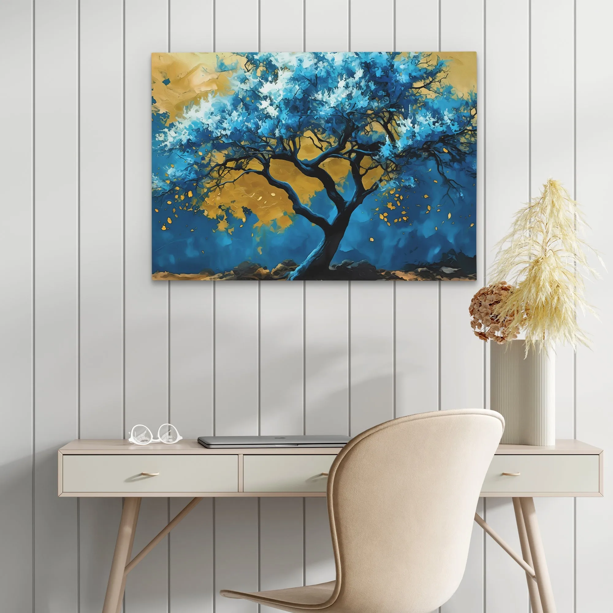 Blue Gold Tree