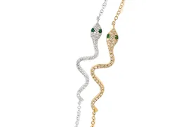 Bracelet Snakes Gold Tsavorite & Diamonds