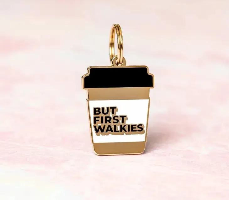 But First Walkies Pet ID Tag