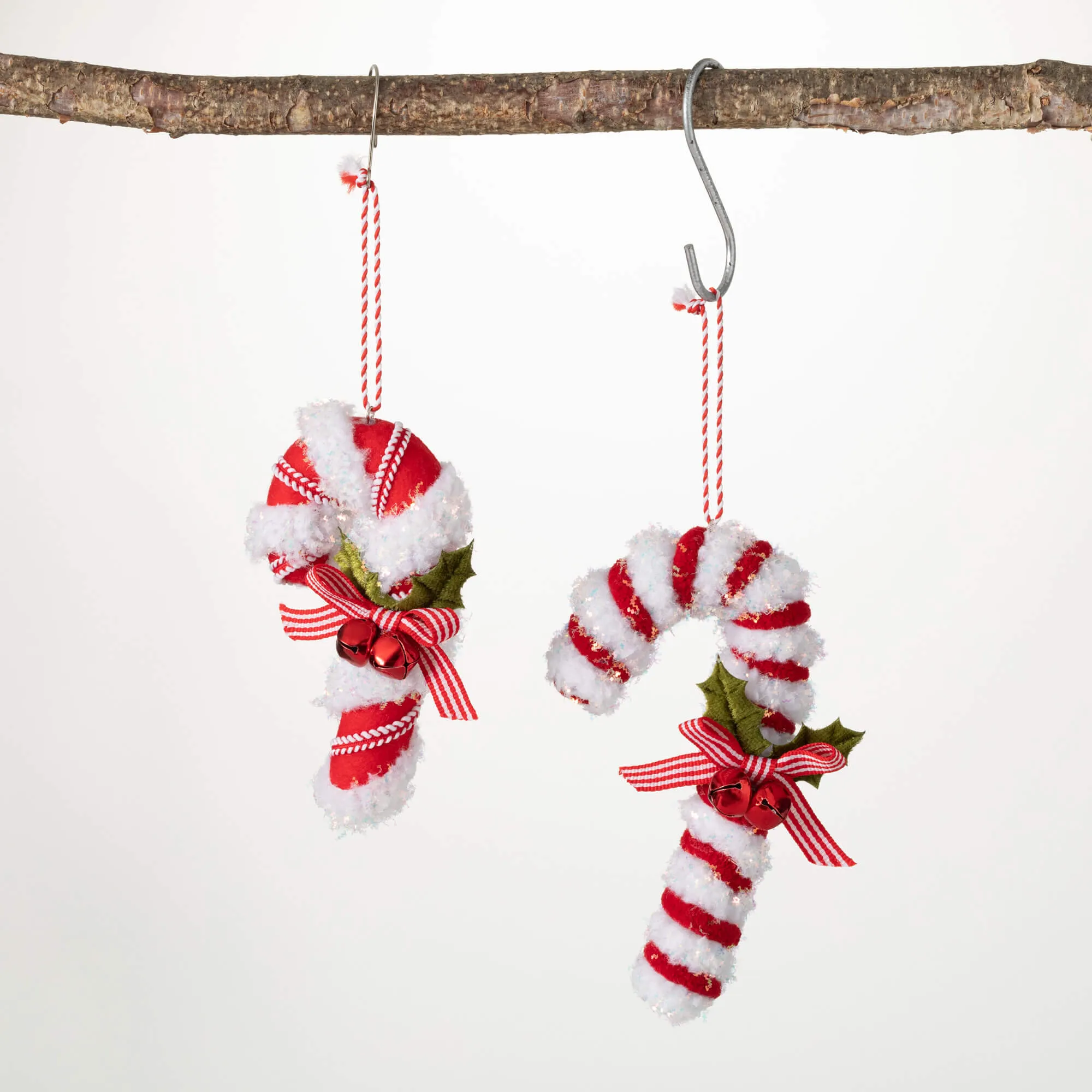 Candy Cane Ornament Set Of 2