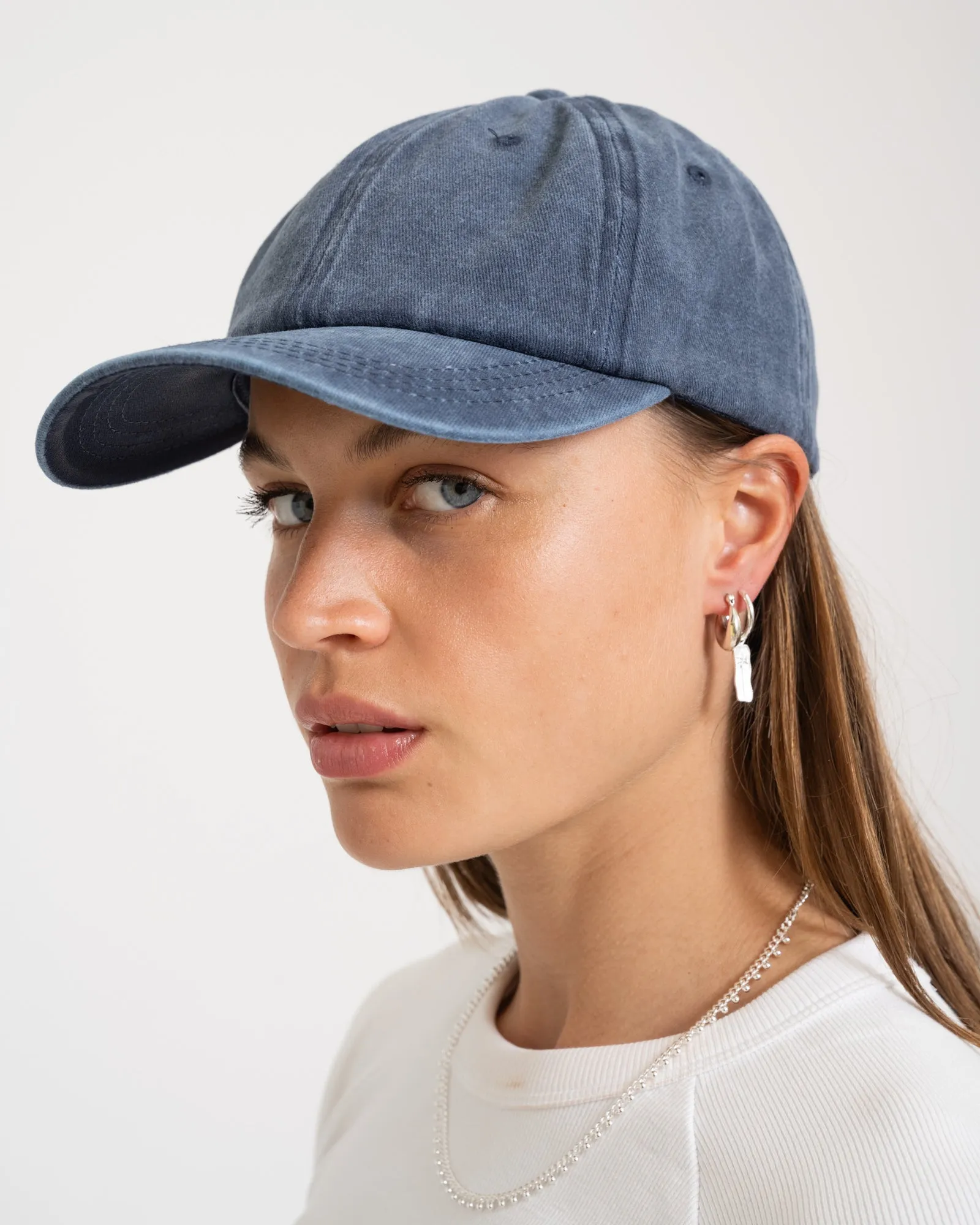 Cap Washed Denim Navy