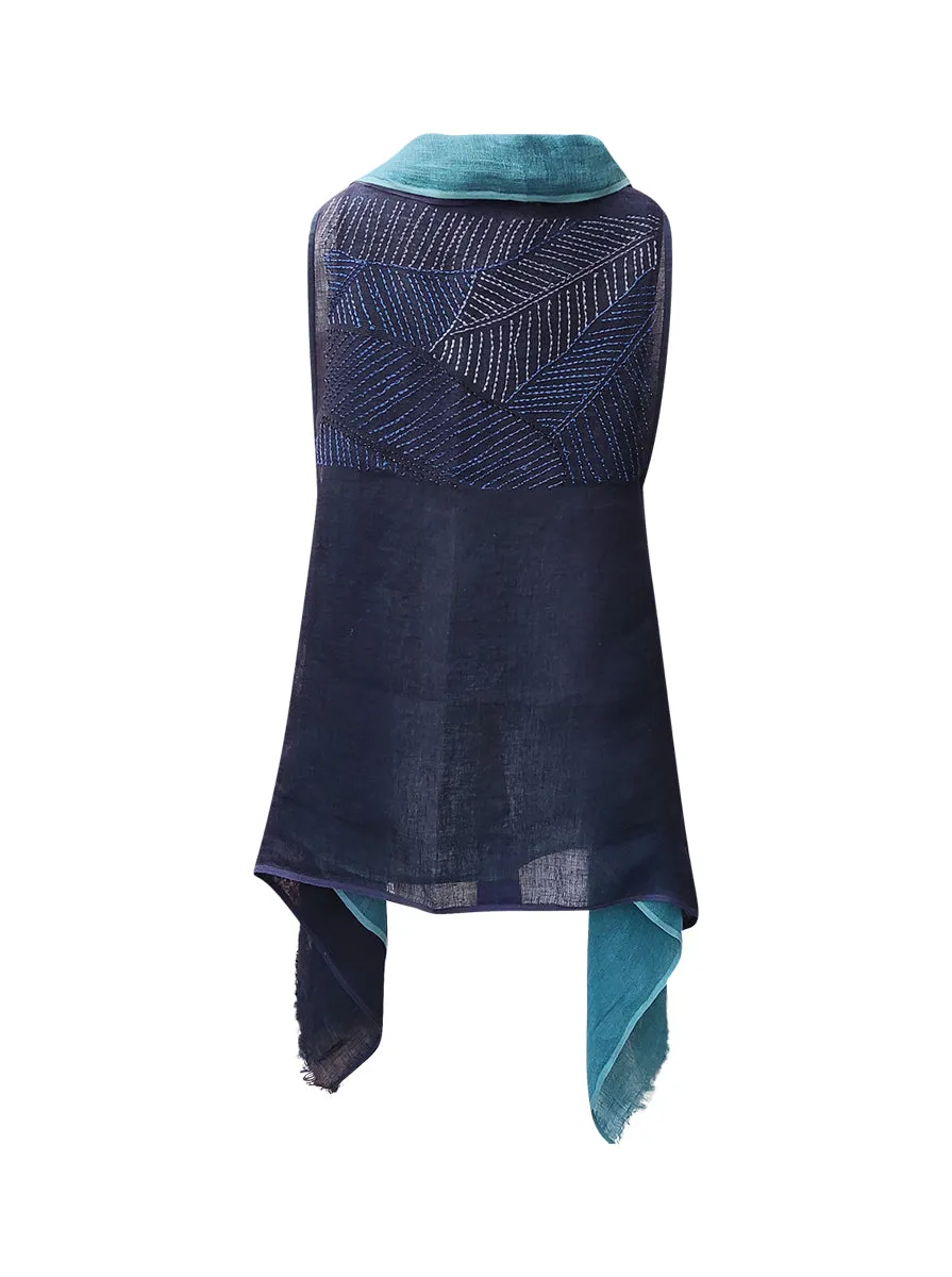 cape infinity duo linen teal navy