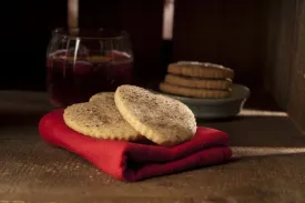 Chocolate Kissed Chai Shortbread Cookies