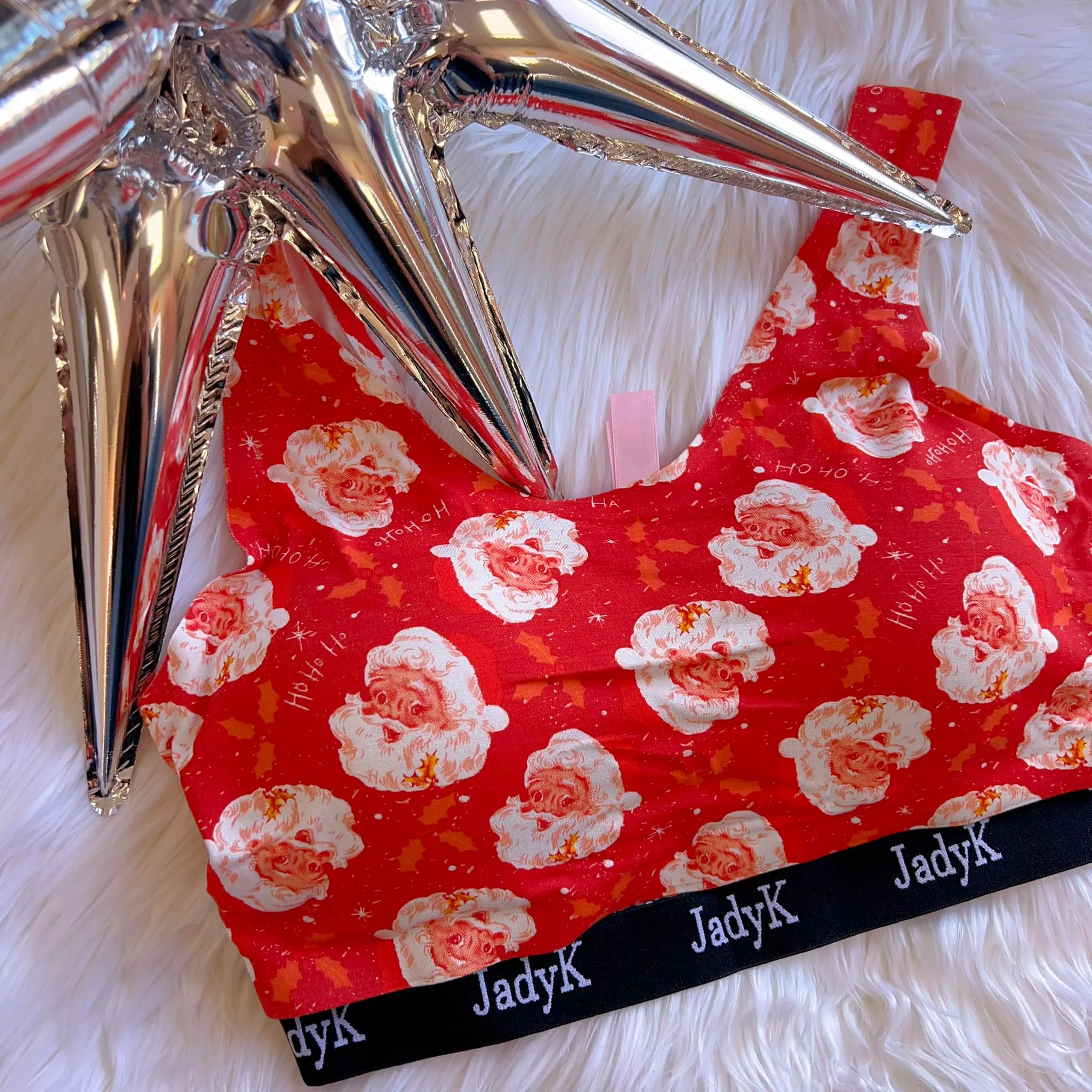 Christmas Arya Bralette in Five Prints