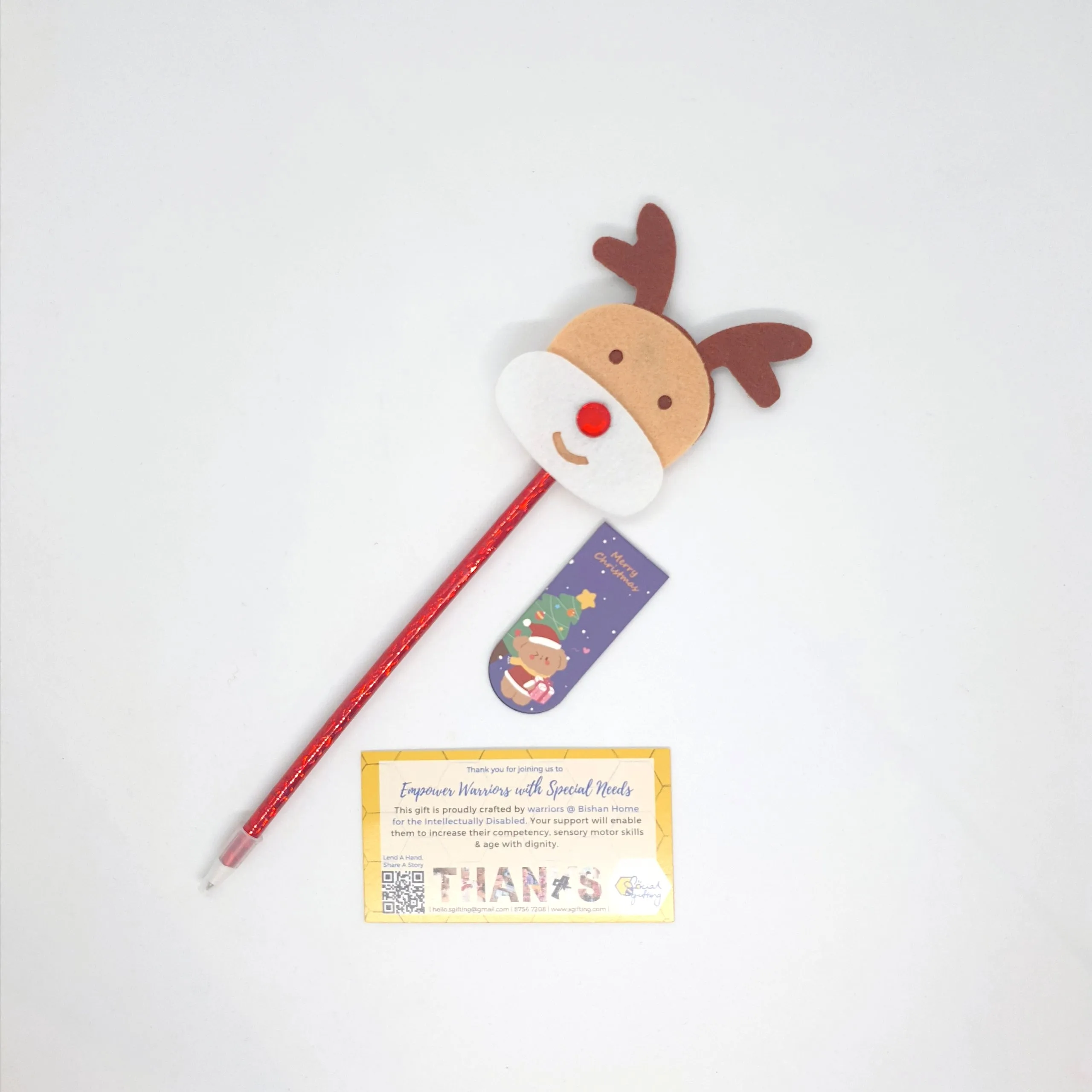 Christmas Bookmark with Pen Set