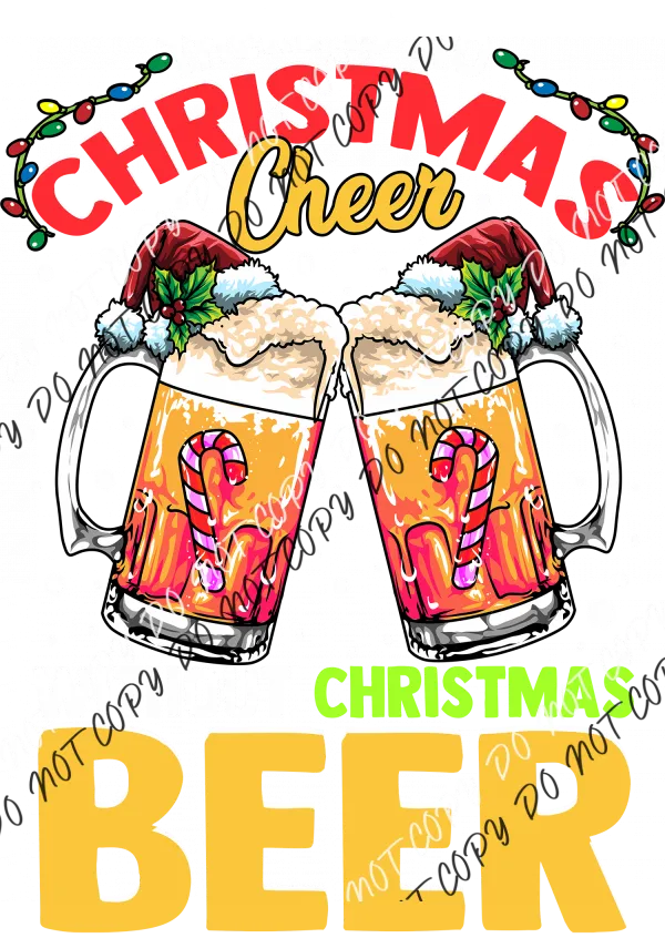 Christmas Cheer Christmas beer DTF Transfer