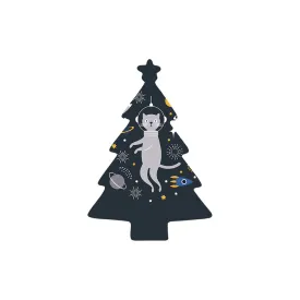 Christmas Decorations ASTRO-CAT- Wooden Xmas Tree And Fridge Magnet