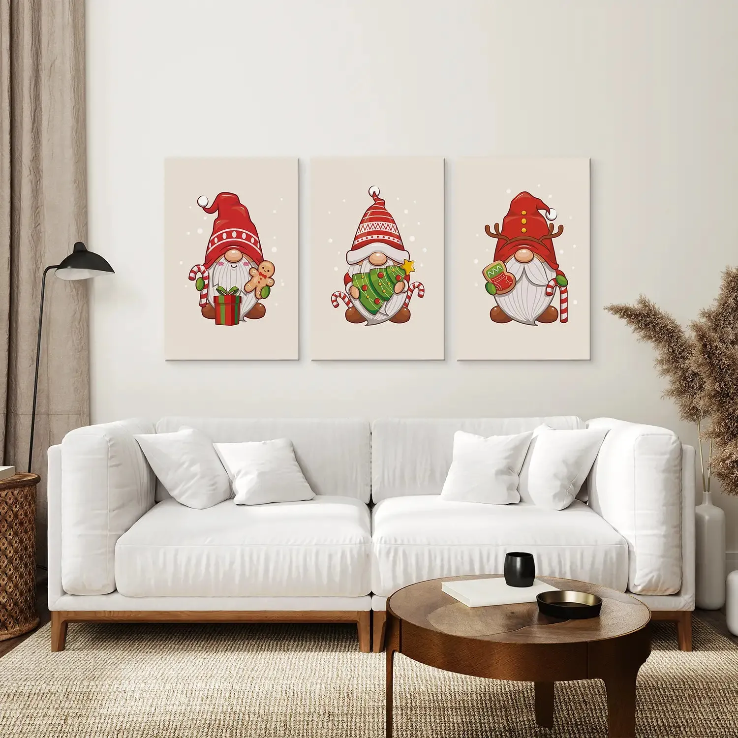 Christmas Gnomes Kids Room Decor Wall Art Set