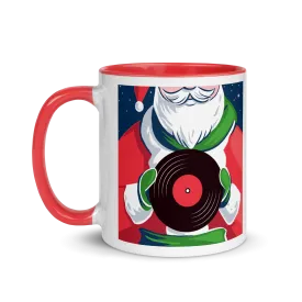 Christmas Lounge Red and White Mug