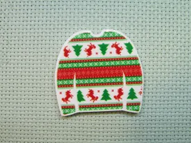 Christmas Sweater Needle Minder, Cover Minder, Magnet LAST ONE!