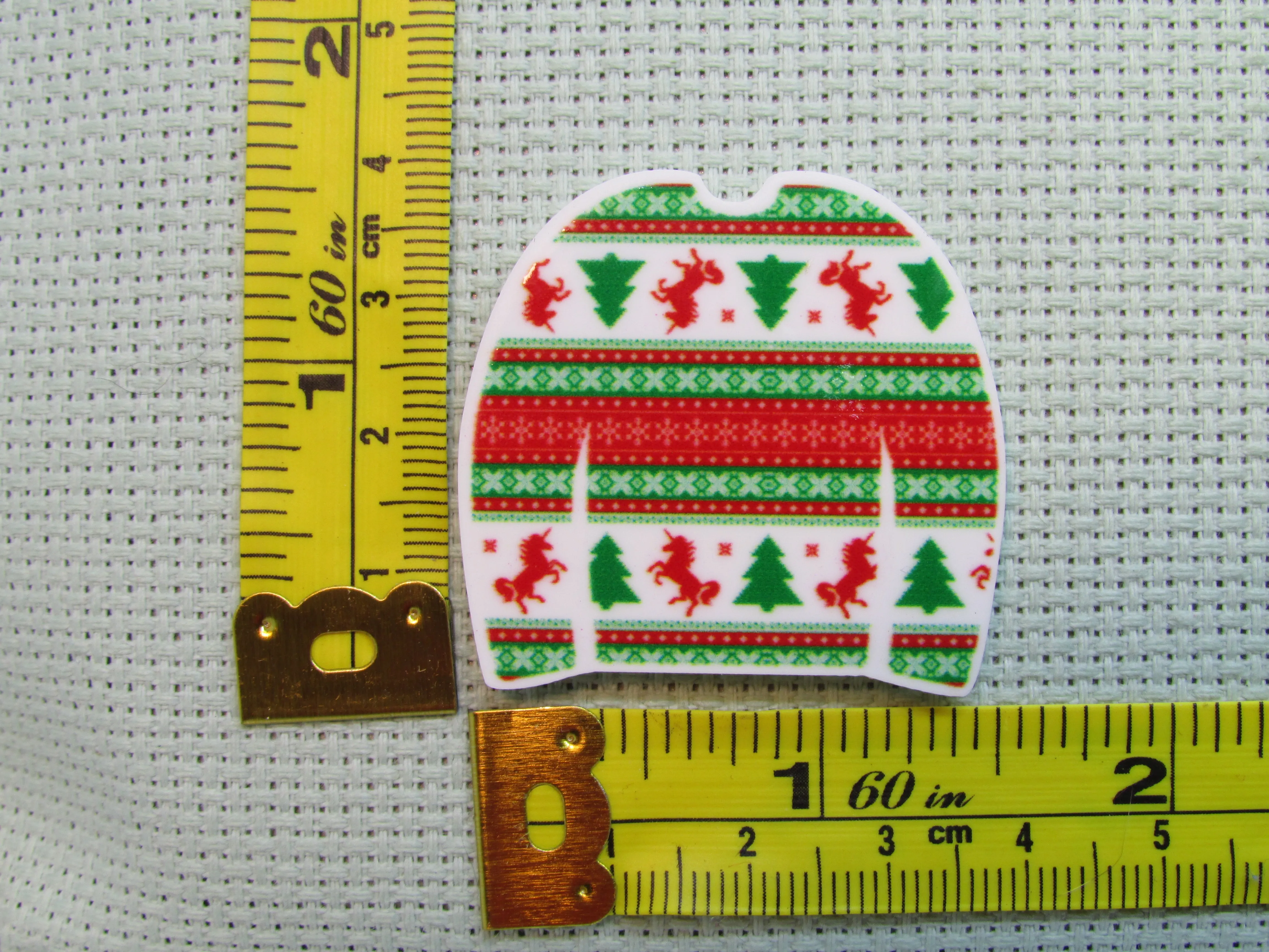 Christmas Sweater Needle Minder, Cover Minder, Magnet LAST ONE!