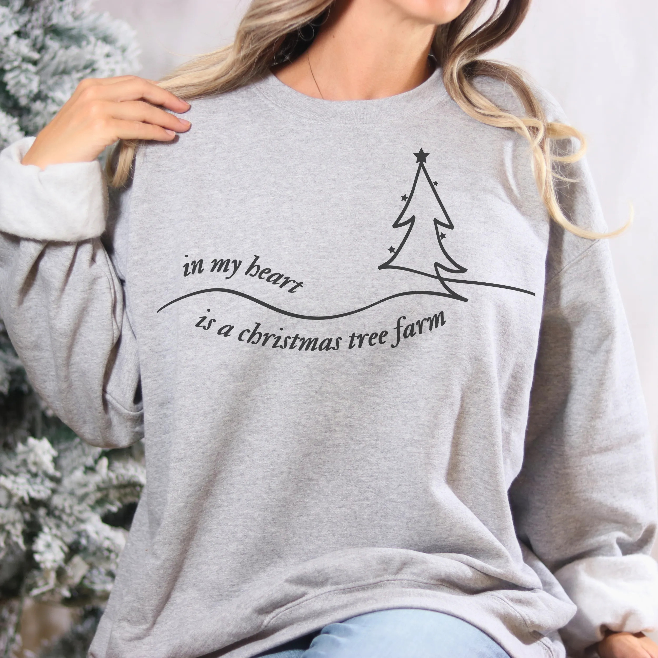 Christmas Tree Farm Retro Sweatshirt