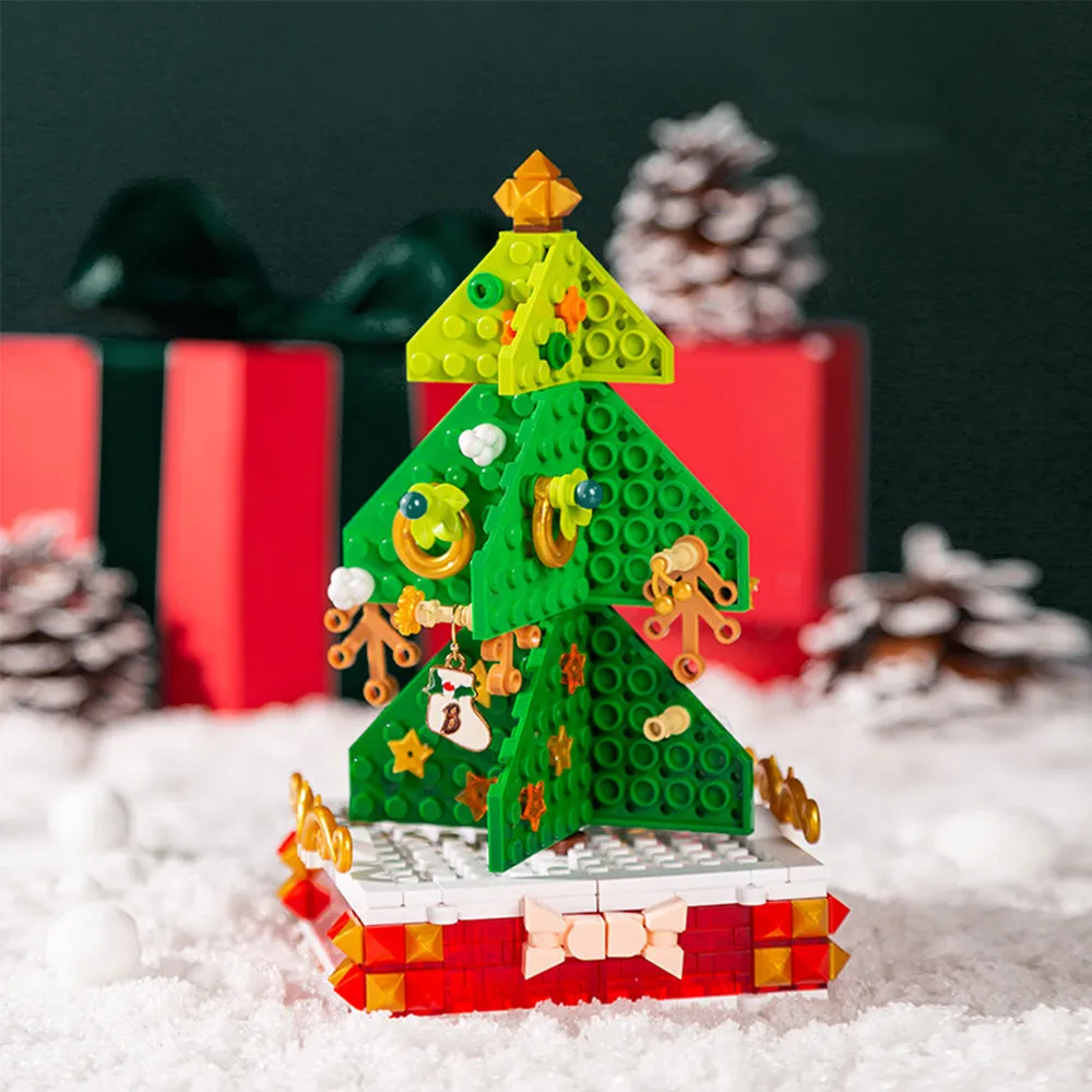 Christmas Tree Jewelry Stand Desktop Jenga Building Blocks Toys Gift, TO0009