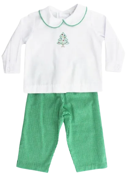 Christmas Tree Shadow Boys Pants Set