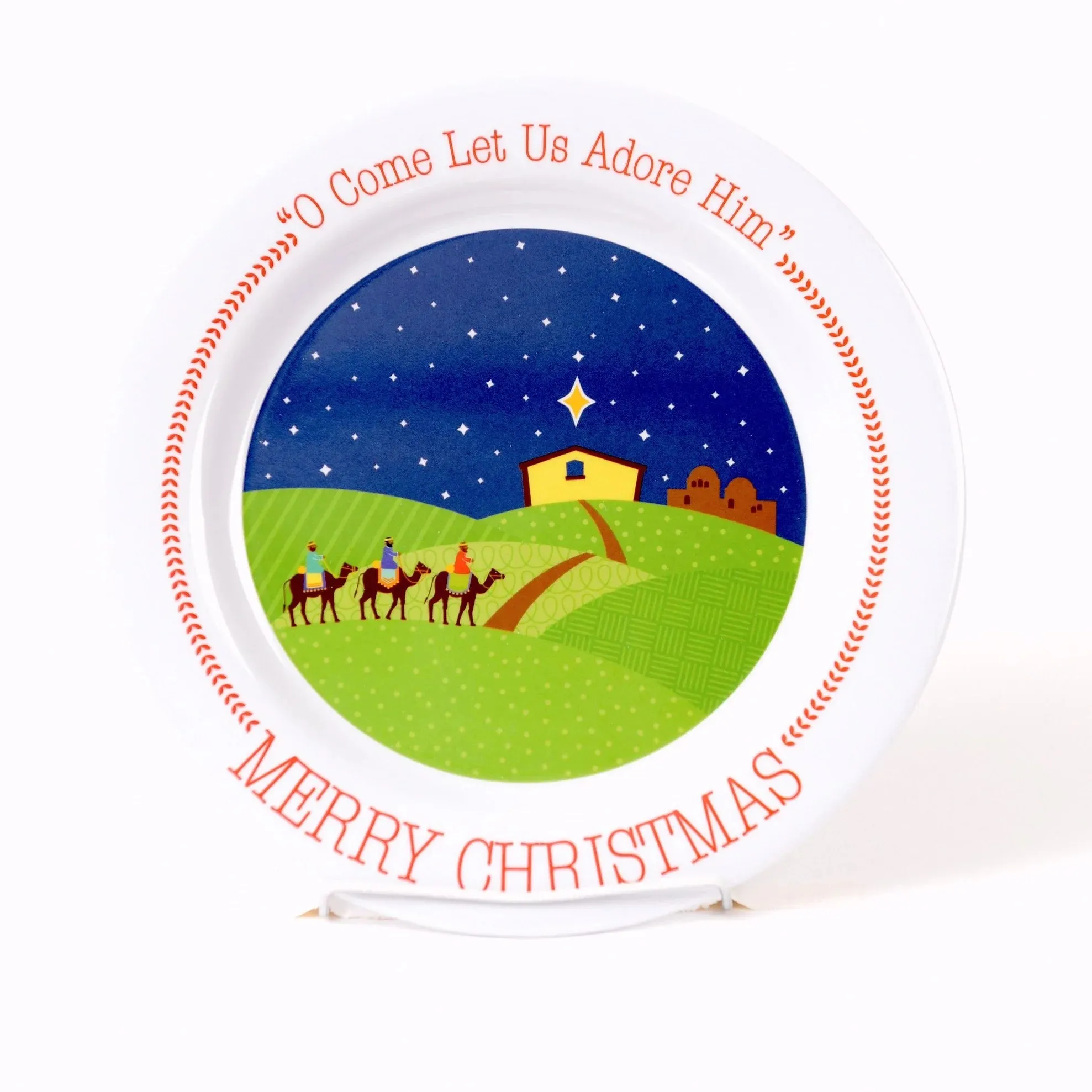 Christmas Wisemen Plate Fruit Full Kids