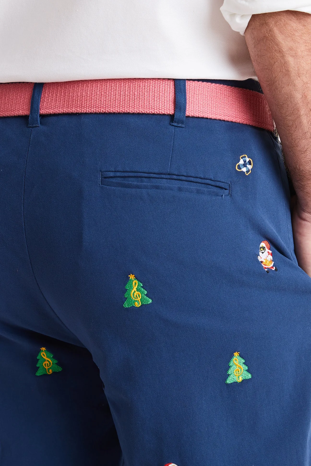 Cisco Short Nantucket Navy with Rockin' Around the Christmas Tree