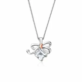 Clogau Sterling Silver Christmas Bow Pendant