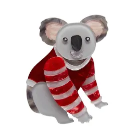 Comfy Christmas Koala Brooch