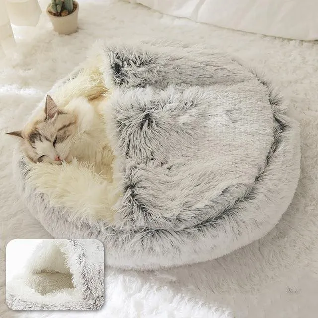 Cosy Soft Plush Cat Bed