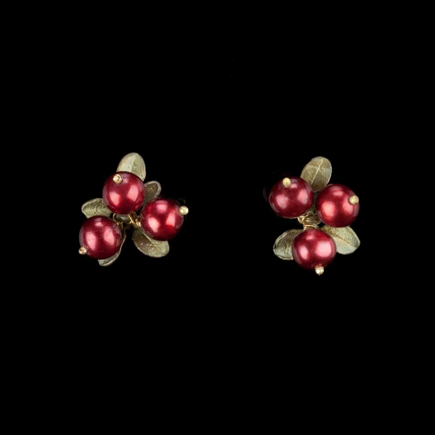 Cranberry Earrings - 3 Berry Post