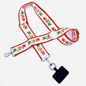 Crossbody Cell Phone Strap, Ho Ho Ho