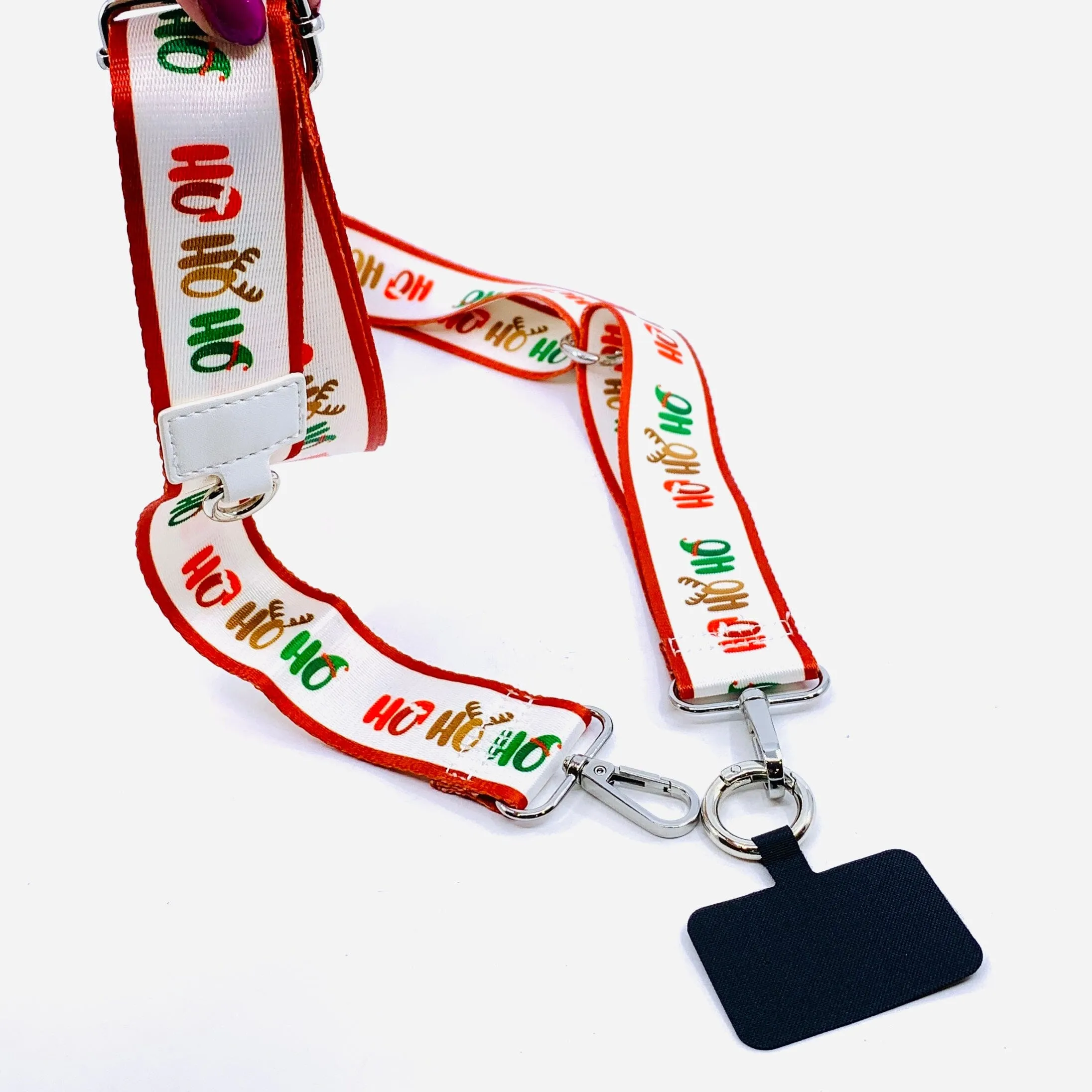 Crossbody Cell Phone Strap, Ho Ho Ho