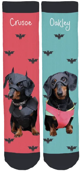 Crusoe the Celebrity Dachshund Crew Socks