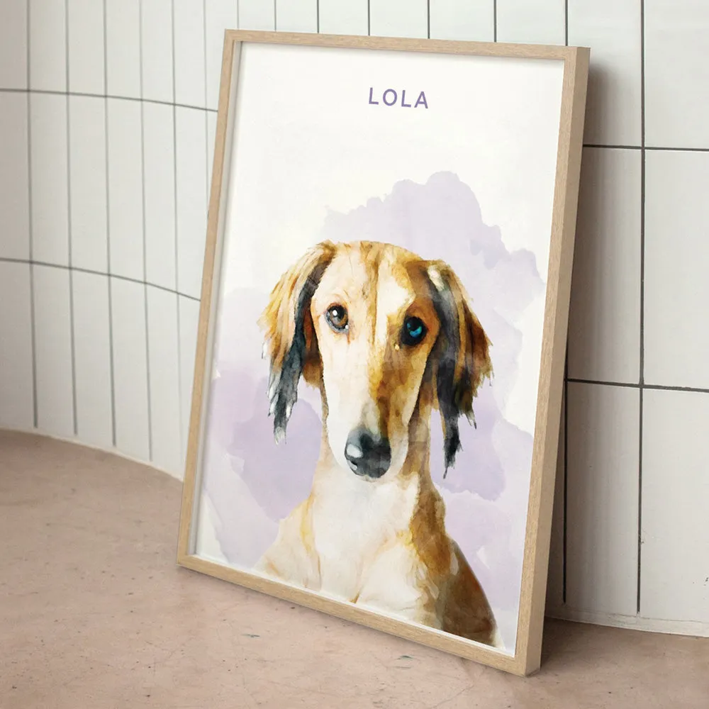 Custom Dog Portrait | Watercolour - Art Print